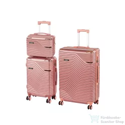   Leziter TraveLux Urban XIX gurulós bőrönd szett lazacrózsaszín LTRUBS-XIX-LR
