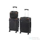 Leziter TraveLux Urban XV gurulós bőrönd szett fekete LTRUBS-XV-BL