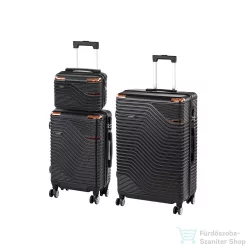   Leziter TraveLux Urban XVI gurulós bőrönd szett fekete LTRUBS-XVI-BL