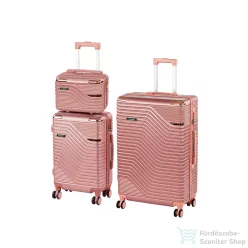   Leziter TraveLux Urban XVI gurulós bőrönd szett lazacrózsaszín LTRUBS-XVI-LR