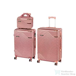   Leziter TraveLux Urban XVII gurulós bőrönd szett lazacrózsaszín LTRUBS-XVII-LR