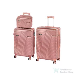 Leziter TraveLux Urban XVII gurulós bőrönd szett rosegold LTRUBS-XVII-RG