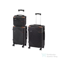   Leziter TraveLux Urban XVIII gurulós bőrönd szett fekete LTRUBS-XVIII-BL