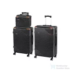 Leziter TraveLux Urban XX gurulós bőrönd szett fekete LTRUBS-XX-BL