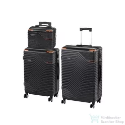   Leziter TraveLux Urban XX gurulós bőrönd szett fekete LTRUBS-XX-BL