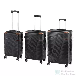   Leziter TraveLux Urban XXI gurulós bőrönd szett fekete LTRUBS-XXI-BL
