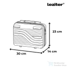 Leziter TraveLux Urban XXII gurulós bőrönd szett fekete LTRUBS-XXII-BL
