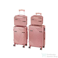  Leziter TraveLux Urban XXII gurulós bőrönd szett lazacrózsaszín LTRUBS-XXII-LR