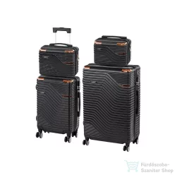   Leziter TraveLux Urban XXIII gurulós bőrönd szett fekete LTRUBS-XXIII-BL