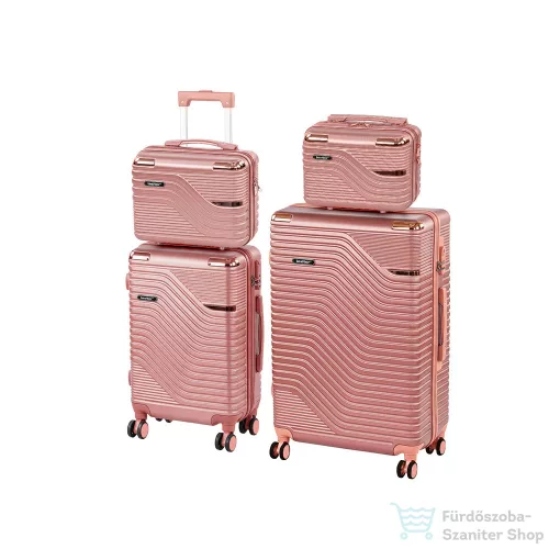Leziter TraveLux Urban XXIII gurulós bőrönd szett lazacrózsaszín LTRUBS-XXIII-LR
