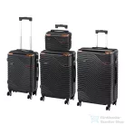 Leziter TraveLux Urban XXIV gurulós bőrönd szett fekete LTRUBS-XXIV-BL
