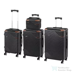   Leziter TraveLux Urban XXIV gurulós bőrönd szett fekete LTRUBS-XXIV-BL