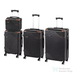   Leziter TraveLux Urban XXV gurulós bőrönd szett fekete LTRUBS-XXV-BL