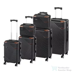   Leziter TraveLux Urban XXXXXII gurulós bőrönd szett fekete LTRUBS-XXXXXII-BL