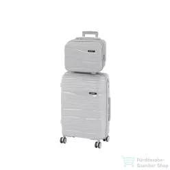   Leziter TraveLux Voyager III gurulós bőrönd szett szürke LTRVBS-III-GR