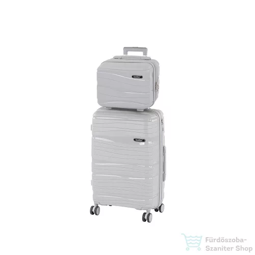 Leziter TraveLux Voyager III gurulós bőrönd szett szürke LTRVBS-III-GR