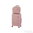 Leziter TraveLux Voyager III gurulós bőrönd szett mályvarózsaszín LTRVBS-III-RG