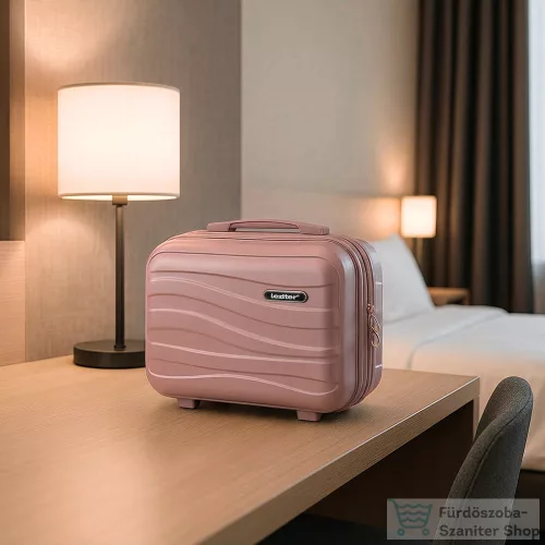 Leziter TraveLux Voyager III gurulós bőrönd szett mályvarózsaszín LTRVBS-III-RG