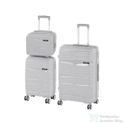   Leziter TraveLux Voyager IX gurulós bőrönd szett szürke LTRVBS-IX-GR