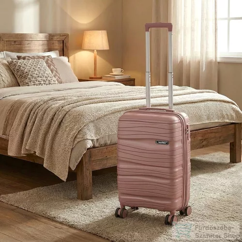 Leziter TraveLux Voyager gurulós bőrönd szett mályvarózsaszín LTRVBS-RG