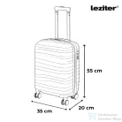 Leziter TraveLux Voyager gurulós bőrönd szett mályvarózsaszín LTRVBS-RG