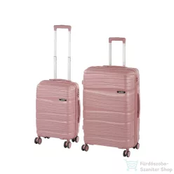   Leziter TraveLux Voyager VI gurulós bőrönd szett mályvarózsaszín LTRVBS-VI-RG