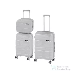   Leziter TraveLux Voyager VIII gurulós bőrönd szett szürke LTRVBS-VIII-GR