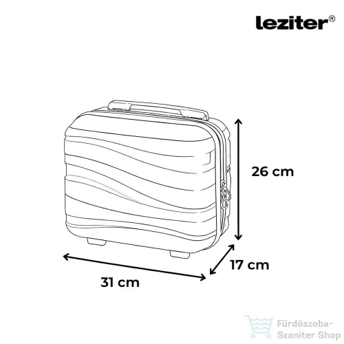 Leziter TraveLux Voyager X gurulós bőrönd szett mályvarózsaszín LTRVBS-X-RG