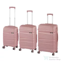  Leziter TraveLux Voyager XI gurulós bőrönd szett mályvarózsaszín LTRVBS-XI-RG