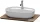 Duravit LUV 688x475 mm-es pult kivágással, American Walnut Solid Wood LU946007777