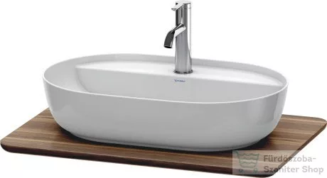 Duravit LUV 688x475 mm-es pult kivágással, American Walnut Solid Wood LU946007777