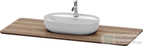 Duravit LUV 1388x595 mm-es pult kivágással, American Walnut Solid Wood LU946107777