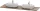 Duravit LUV 1783x 595 mm-es pult 2 kivágással, American Walnut Solid Wood LU9462B7777