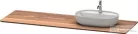 Duravit LUV 1783x 595 mm-es pult 1 db jobb oldali kivágással, American Walnut Solid Wood LU9463R7777