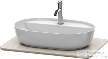 Duravit LUV 688x475 mm-es kvarckő pult kivágással, Quartz Stone Sand Structure LU946502525