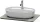 Duravit LUV 688x475 mm-es kvarckő pult kivágással, Quartz Stone Grey Structure LU946503333