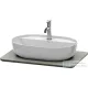 Duravit LUV 688x475 mm-es kvarckő pult kivágással, Quartz Stone Grey Structure LU946503333