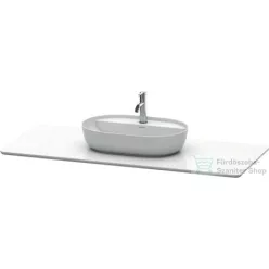   Duravit LUV 1388x595 mm-es kvarckő pult kivágással, Quartz Stone White Structure LU946601717