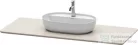 Duravit LUV 1388x595 mm-es kvarckő pult kivágással, Quartz Stone Sand Structure LU946602525