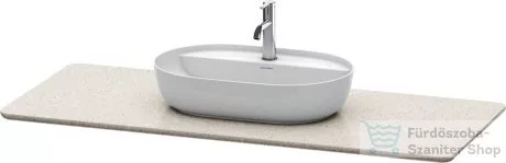 Duravit LUV 1388x595 mm-es kvarckő pult kivágással, Quartz Stone Sand Structure LU946602525