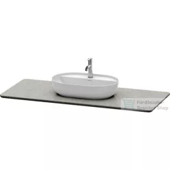   Duravit LUV 1388x595 mm-es kvarckő pult kivágással, Quartz Stone Grey Structure LU946603333