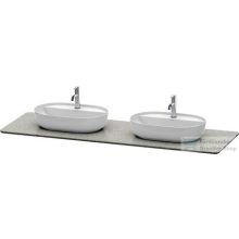   Duravit LUV 1783x 595 mm-es pult 2 kivágással, Quartz Stone Grey Structure LU9467B3333