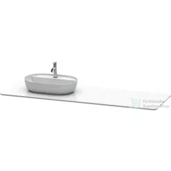   Duravit LUV 1783x 595 mm-es pult 1 db bal oldali kivágással, Quartz Stone White Structure LU9468L1717