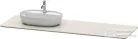 Duravit LUV 1783x 595 mm-es pult 1 db bal oldali kivágással, Quartz Stone Sand Structure LU9468L2525