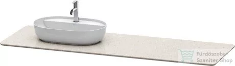 Duravit LUV 1783x 595 mm-es pult 1 db bal oldali kivágással, Quartz Stone Sand Structure LU9468L2525