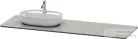 Duravit LUV 1783x 595 mm-es pult 1 db bal oldali kivágással, Quartz Stone Grey Structure LU9468L3333