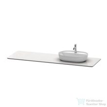   Duravit LUV 1783x 595 mm-es pult 1 db jobb oldali kivágással, Quartz Stone White Structure LU9468R1717