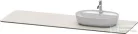 Duravit LUV 1783x 595 mm-es pult 1 db jobb oldali kivágással, Quartz Stone Sand Structure LU9468R2525