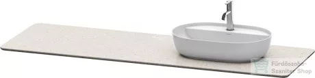 Duravit LUV 1783x 595 mm-es pult 1 db jobb oldali kivágással, Quartz Stone Sand Structure LU9468R2525