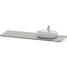   Duravit LUV 1783x 595 mm-es pult 1 db jobb oldali kivágással, Quartz Stone Grey Structure LU9468R3333